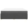 vidaXL Boxspring posteľ s matracom tmavosiv&aacute; 200x200 cm l&aacute;tka