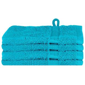 vidaXL Uter&aacute;k pre host&iacute; SOLUND 4 ks Tyrkysov&aacute; 15 x 21 cm 550 gsm