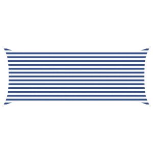 vidaXL Slnečn&aacute; plachta Modr&aacute; a biela 5 x 2 m 100% polyester Oxford