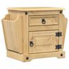 vidaXL Nočn&yacute; stol&iacute;k Corona 45x35x47,5 cm borovicov&yacute; mas&iacute;v