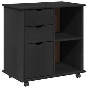 vidaXL Kolieskov&aacute; skriňa 63,5 x 39 x 65,5 cm Mas&iacute;vne borovicov&eacute; drevo