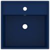 vidaXL Luxusné umývadlo, prepad, matné tmavomodré 41x41 cm, keramika