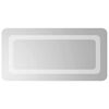 vidaXL Zrkadlo do k&uacute;peľne s LED Priehľadn&aacute; 60 x 30 cm tvrden&eacute; sklo