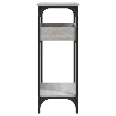 vidaXL Konzolový stolík s policou sivý sonoma 75x29x75 cm komp. drevo