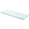 vidaXL Poličky 2 ks panel z priehľadn&eacute;ho skla 80x30 cm