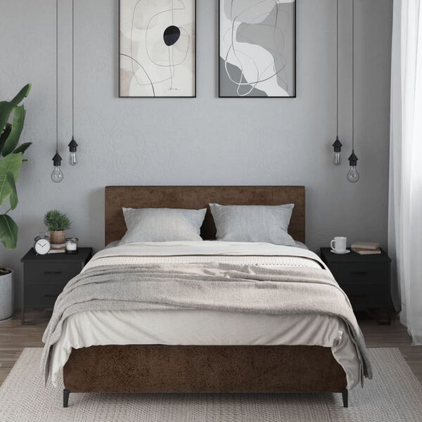 vidaXL Nočné stolíky 2 ks čierne 40x41x40 cm kompozitné drevo