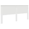 vidaXL Zadn&eacute; čelo s čelnou doskou Leskl&aacute; biela 200 cm Kompozitn&eacute; drevo