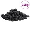 vidaXL Le&scaron;ten&eacute; kamienky 25 kg čierne 2-5 cm