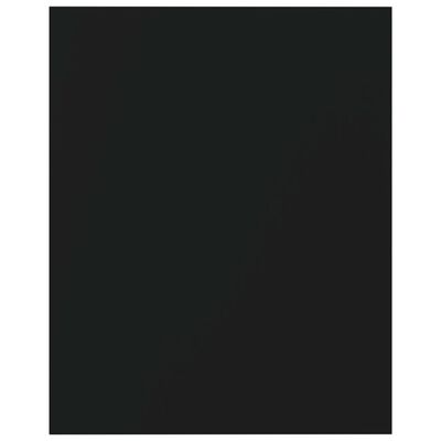 vidaXL Prídavné police 8 ks, čierne 40x50x1,5 cm, drevotrieska