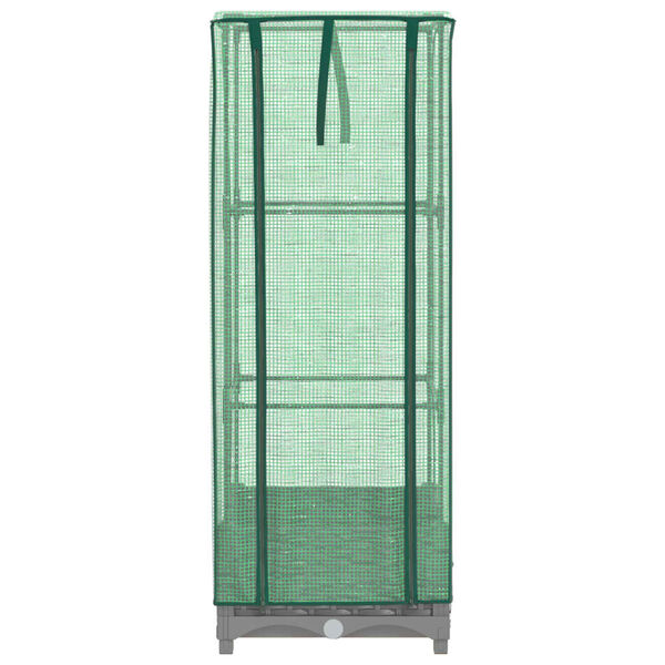 vidaXL Z&aacute;hon s krytom na sklen&iacute;k ratanov&yacute; vzhľad 40x40x123 cm