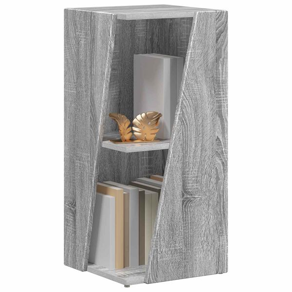 vidaXL Bočn&aacute; polica Siv&yacute; Sonoma 33 x 32 x 70,5 cm Kompozitn&eacute; drevo