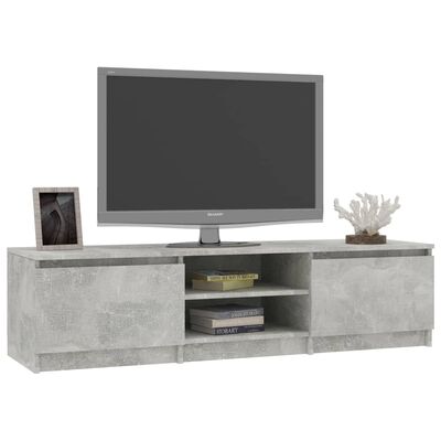 vidaXL TV skrinka, betónová sivá 140x40x35,5 cm, drevotrieska