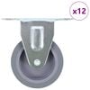 vidaXL 12 ks pevn&eacute; kolieska 75 mm