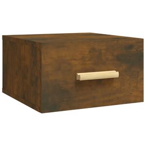 vidaXL N&aacute;stenn&yacute; nočn&yacute; stol&iacute;k dymov&yacute; dub 35x35x20 cm