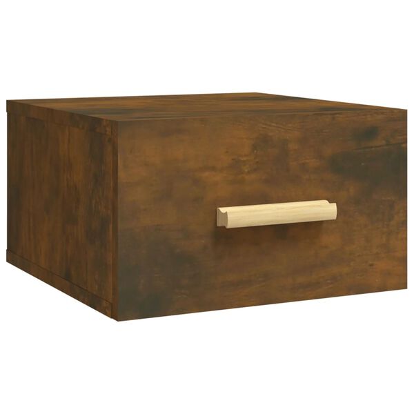 vidaXL N&aacute;stenn&yacute; nočn&yacute; stol&iacute;k dymov&yacute; dub 35x35x20 cm