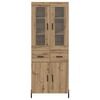 vidaXL Highboard Remeseln&yacute; dub 69,5 x 34 x 180 cm Kompozitn&eacute; drevo