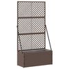vidaXL Z&aacute;hradn&aacute; mriežka na kvetin&aacute;če Hned&aacute; 70 x 30 x 135 cm Kov