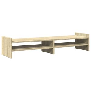 vidaXL Stojan na monitor dub sonoma 100x27x20 cm kompozitn&eacute; drevo