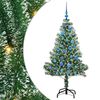vidaXL Umel&yacute; vianočn&yacute; stromček, snehom obalen&yacute;, s LED svetlom 150 cm
