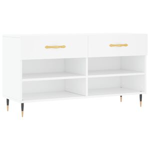 vidaXL Lavička na top&aacute;nky, biela 102x35x55 cm, kompozitn&eacute; drevo