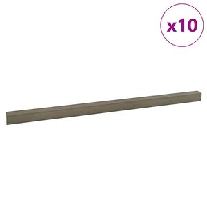 vidaXL Schodov&eacute; hrany 10 ks &scaron;ampansk&eacute;ho 67 x 3.5 x 3 cm Hlin&iacute;k