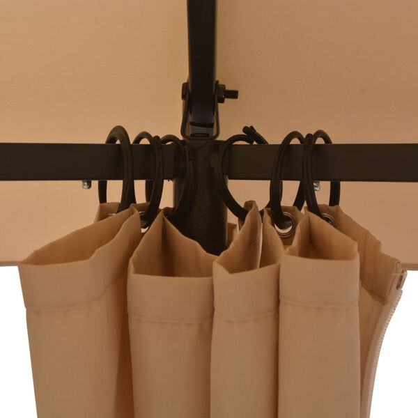 vidaXL Z&aacute;hradn&yacute; alt&aacute;nok/stan so z&aacute;vesmi, &scaron;esťuholn&iacute;k 360x265 cm