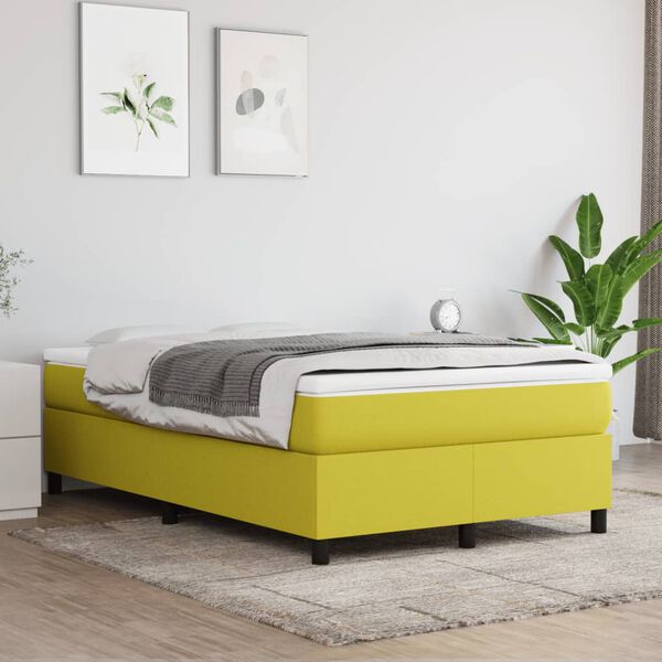 vidaXL Boxspring posteľ s matracom zelen&aacute; 120x200 cm l&aacute;tka
