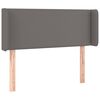 VidaXL Čelo postele siv&eacute; 103x16x78/88 cm umel&aacute; koža