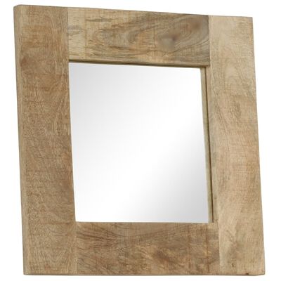 vidaXL Zrkadlo masívne mangovníkové drevo 50x50 cm