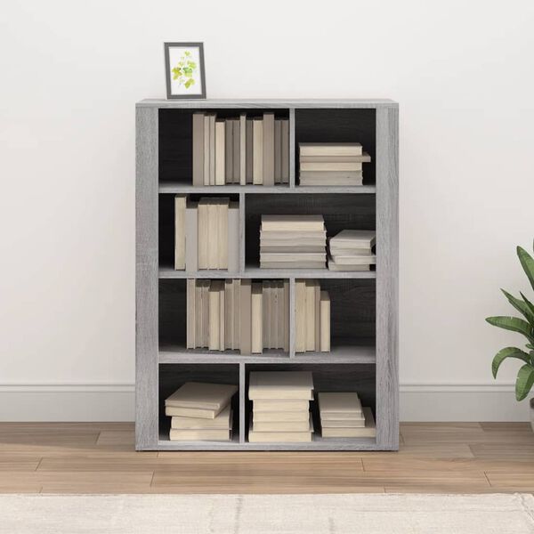 vidaXL Komoda sivý dub sonoma 80x30x106 cm spracované drevo