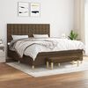 vidaXL Boxspring posteľ s matracom tmavohned&aacute; 180x200 cm l&aacute;tka