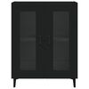 vidaXL Komoda čierna 69,5x34x90 cm kompozitn&eacute; drevo