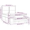 vidaXL Boxspring posteľ s matracom tmavohned&aacute; 140x190 cm l&aacute;tka