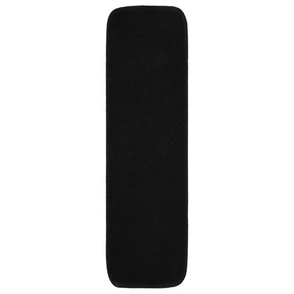 vidaXL Protišmykové nášľapy na schody 15 ks, 75x20cm, čierne, obdĺžnik