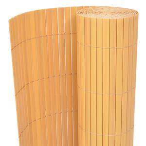 vidaXL Obojstrann&yacute; z&aacute;hradn&yacute; plot, PVC 90x300 cm, žlt&yacute;