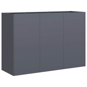 vidaXL kvetin&aacute;č antracit 120x40x80 cm Oceľ valcovan&aacute; za studena