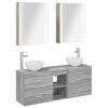 vidaXL Set kabinetov do k&uacute;peľne 5 pcs Siv&yacute; Sonoma Kompozitn&eacute; drevo
