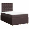vidaXL Boxspring posteľ s matracom tmavohned&aacute; 120x190 cm l&aacute;tka