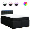 vidaXL Boxspring posteľ s matracom čierna 120x190 cm l&aacute;tka