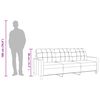 vidaXL 3-miestna pohovka kapučínová 180 cm umelá koža