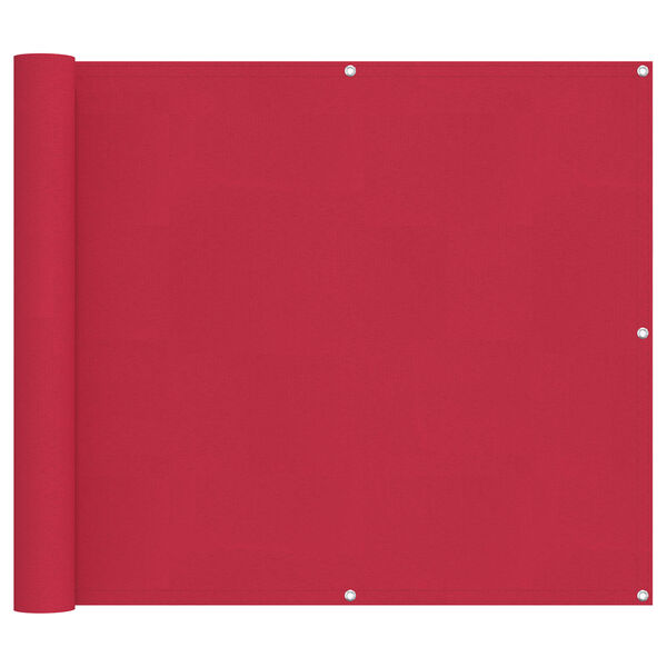 vidaXL Balk&oacute;nov&aacute; obrazovka V&iacute;novo červen&aacute; 100 x 300 cm Oxfordsk&aacute; l&aacute;tka