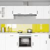 vidaXL Kuchynský backsplash 2 pcs Žltá 120 x 40 cm tvrdené sklo