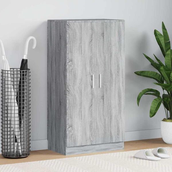 vidaXL Botn&iacute;k siv&yacute; sonoma 55x35x108 cm kompozitn&eacute; drevo