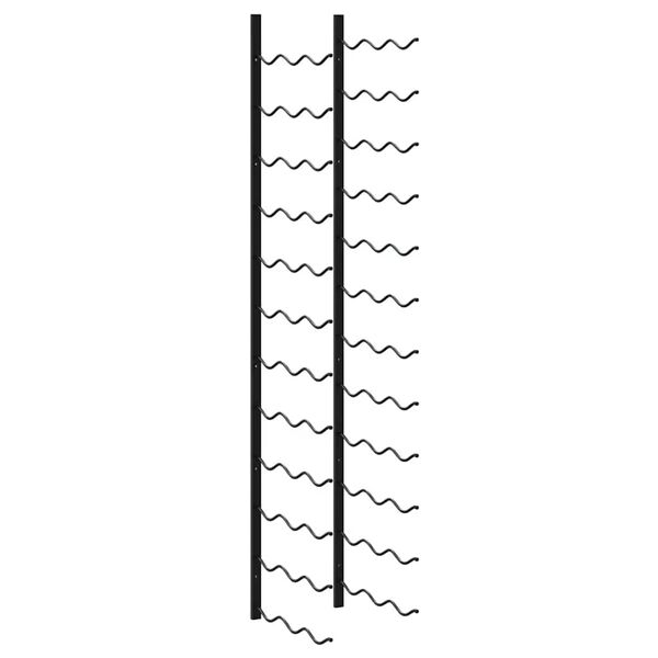 vidaXL N&aacute;stenn&yacute; stojan na v&iacute;no na 36 flia&scaron; čierny železn&yacute;