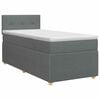 vidaXL Posteľ boxspring s matracom Tmavosiv&aacute; 80 x 200 cm L&aacute;tka