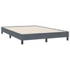 vidaXL Posteľn&yacute; r&aacute;m boxspring s matracom tmavosiv&yacute; 140x220 cm zamat