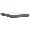 vidaXL Posteľn&yacute; r&aacute;m boxspring s matracom tmavosiv&yacute; 160x200 cm zamat