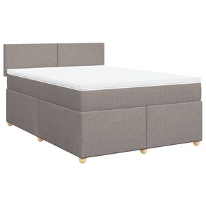 vidaXL Boxspring posteľ s matracom sivohned&yacute; 140x190 cm l&aacute;tka