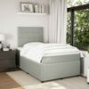 vidaXL Boxspring posteľ s matracom bledosiv&aacute; 120x190 cm zamat