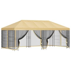 vidaXL Alt&aacute;nok so stenami 6 x 3 m Kr&eacute;mov&aacute; Polyester a oceľ 190